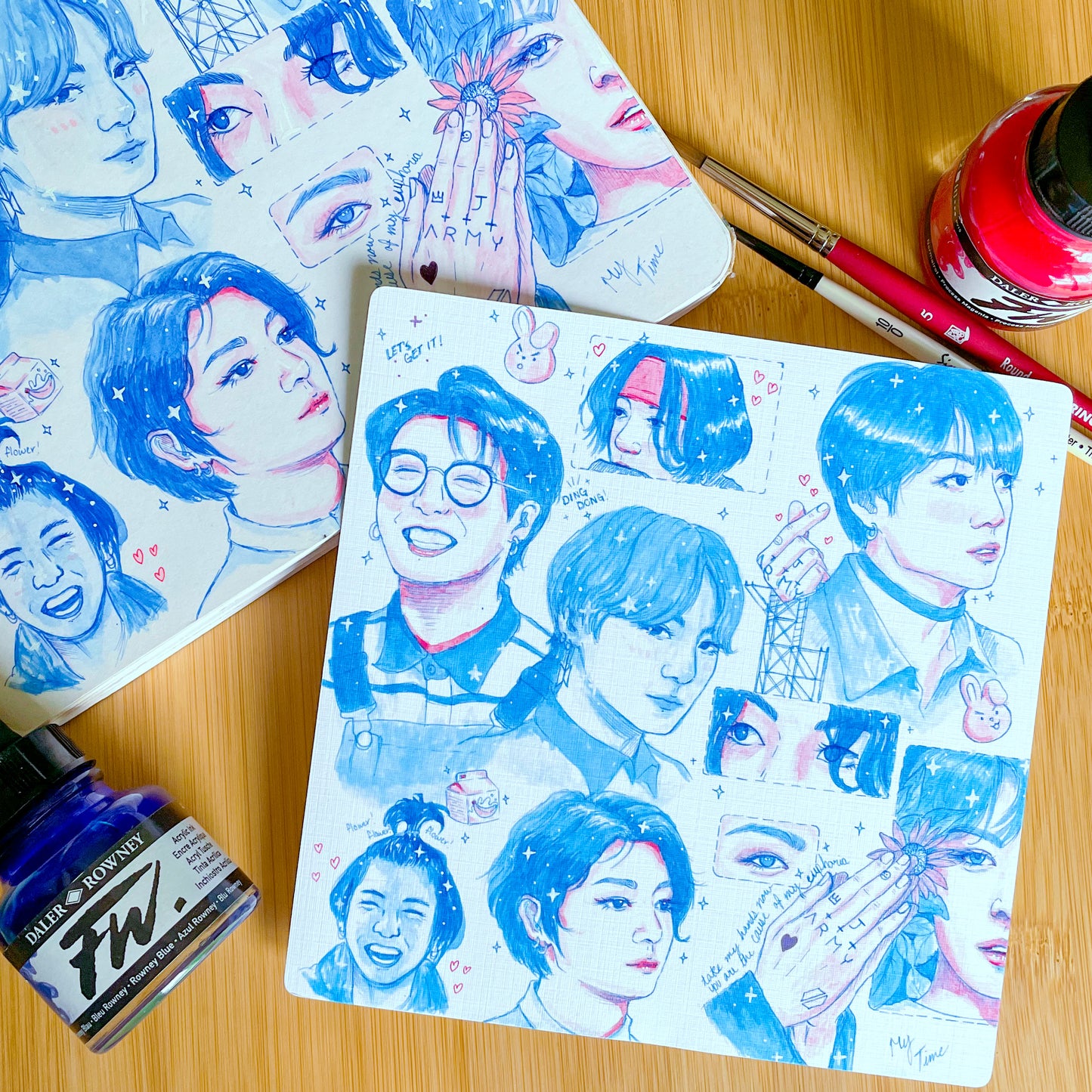 Jungkook Sketchbook Print