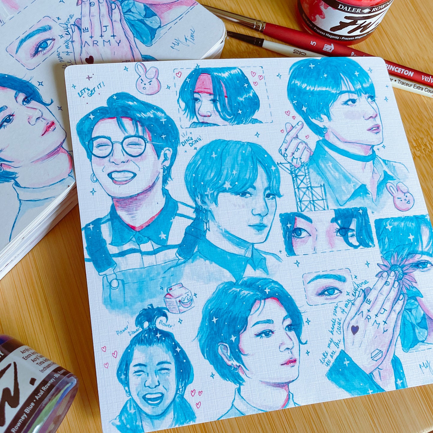 Jungkook Sketchbook Print